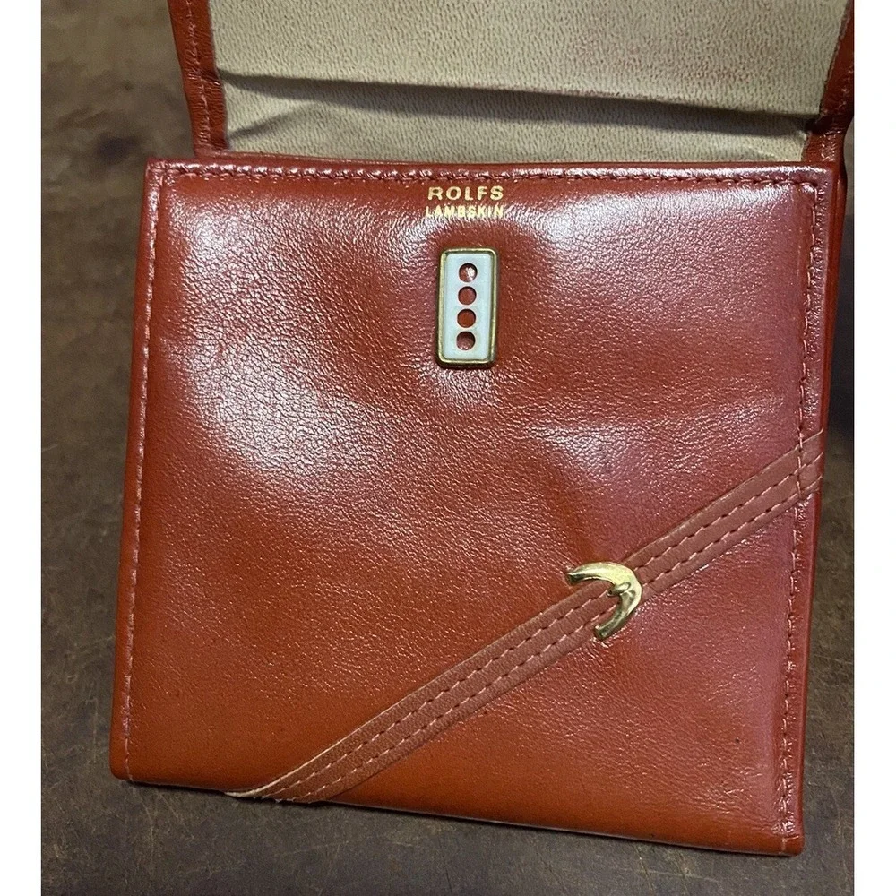 Vintage Rolfs American Lambskin Brown Wallet
